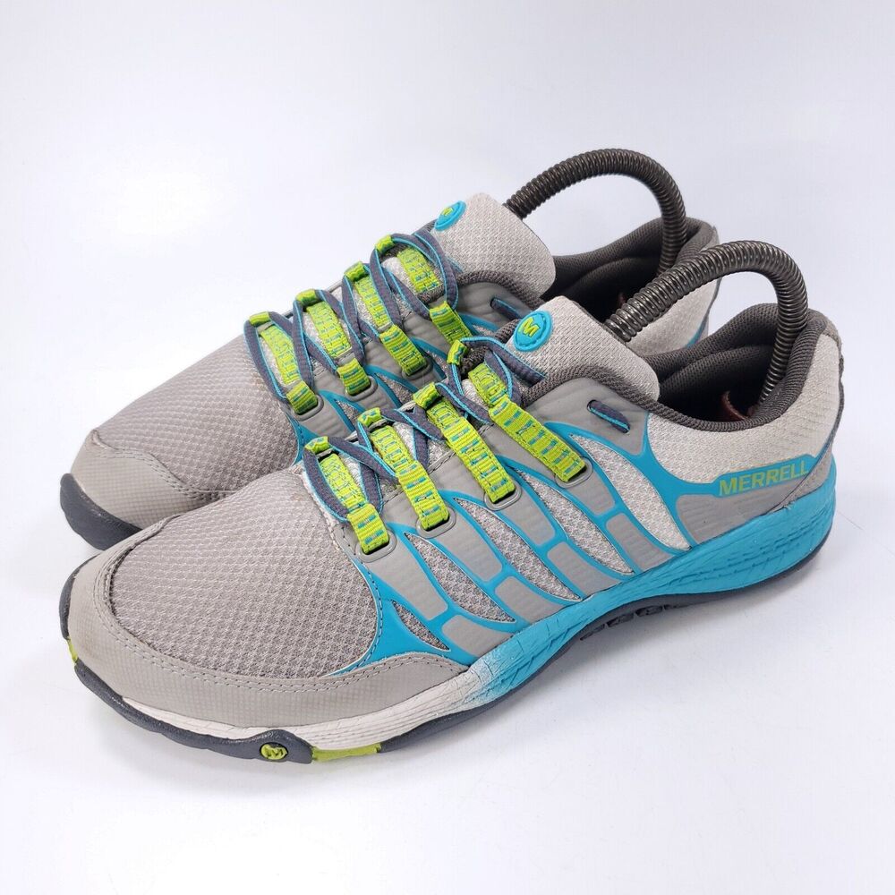 Merrell All Out Fuze Lace Up Trail Running Shoe Womens Size 7.5 J06324 Gray
